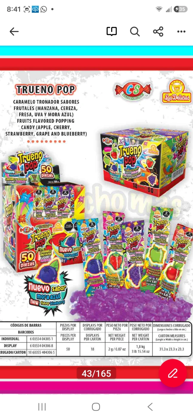TRUENO POP CAJA
